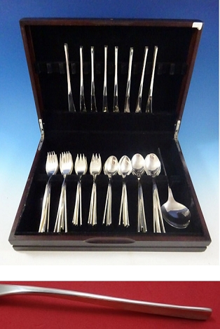 Vision by International Sterling Silver Flatware Set Service Mid-Century Modern